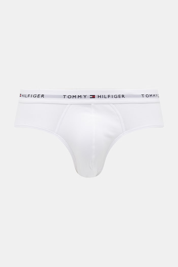 Tommy Hilfiger slipy pánske bavlnené s elastanom 3-pak UM0UM03875 červená SS26