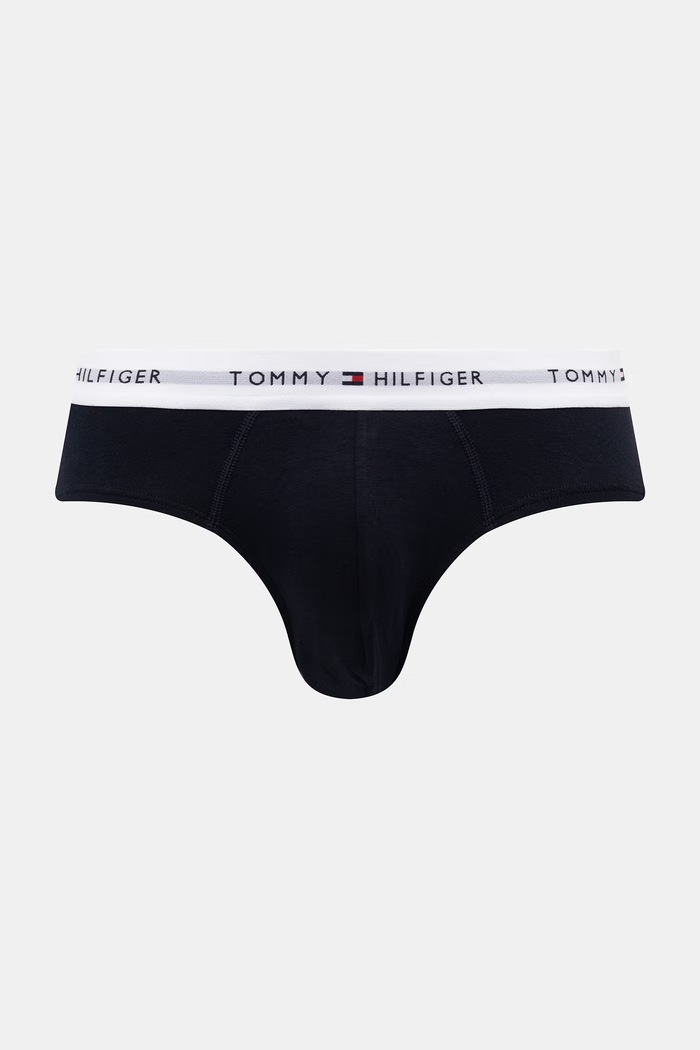 Oblečenie Tommy Hilfiger slipy pánske bavlnené s elastanom 3-pak UM0UM03875 červená