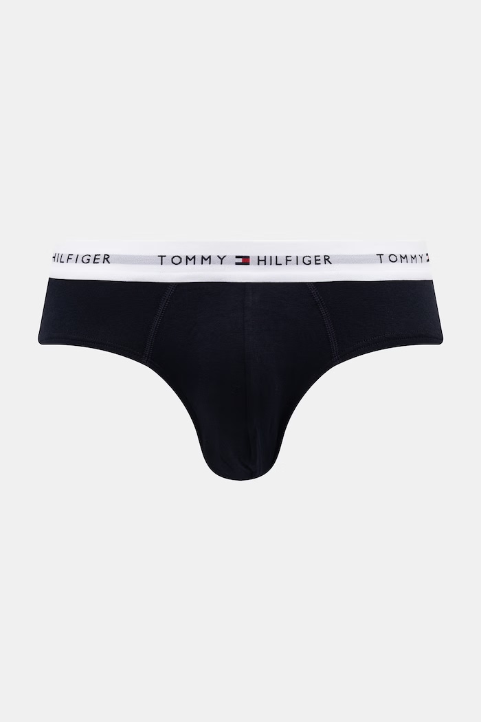 Oblečenie Tommy Hilfiger slipy pánske bavlnené s elastanom 3-pak UM0UM03875 červená
