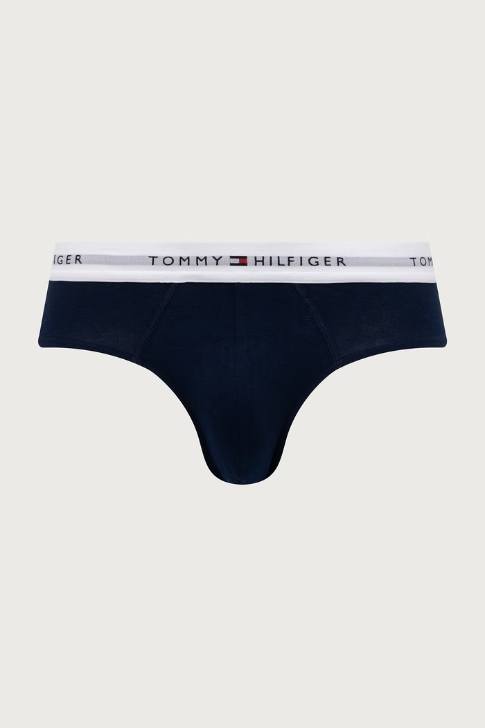 Tommy Hilfiger Slipy męskie bawełniane z elastanem 3-pack UM0UM03875 granatowy SS26