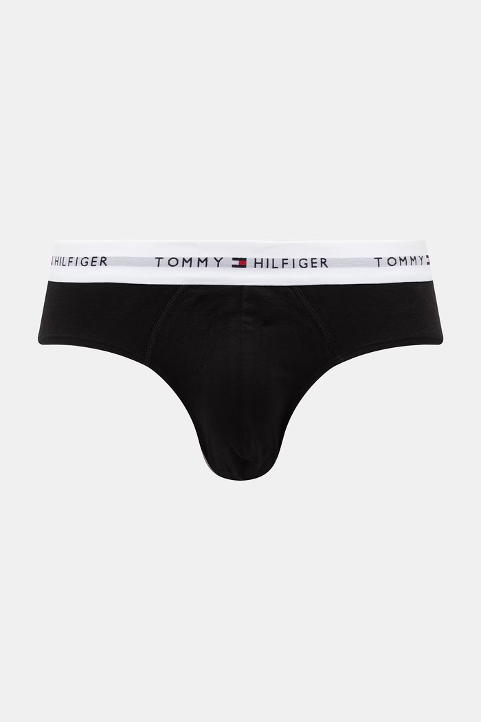 Tommy Hilfiger slipy pánske bavlnené s elastanom 3-pak UM0UM03875 modrá SS26