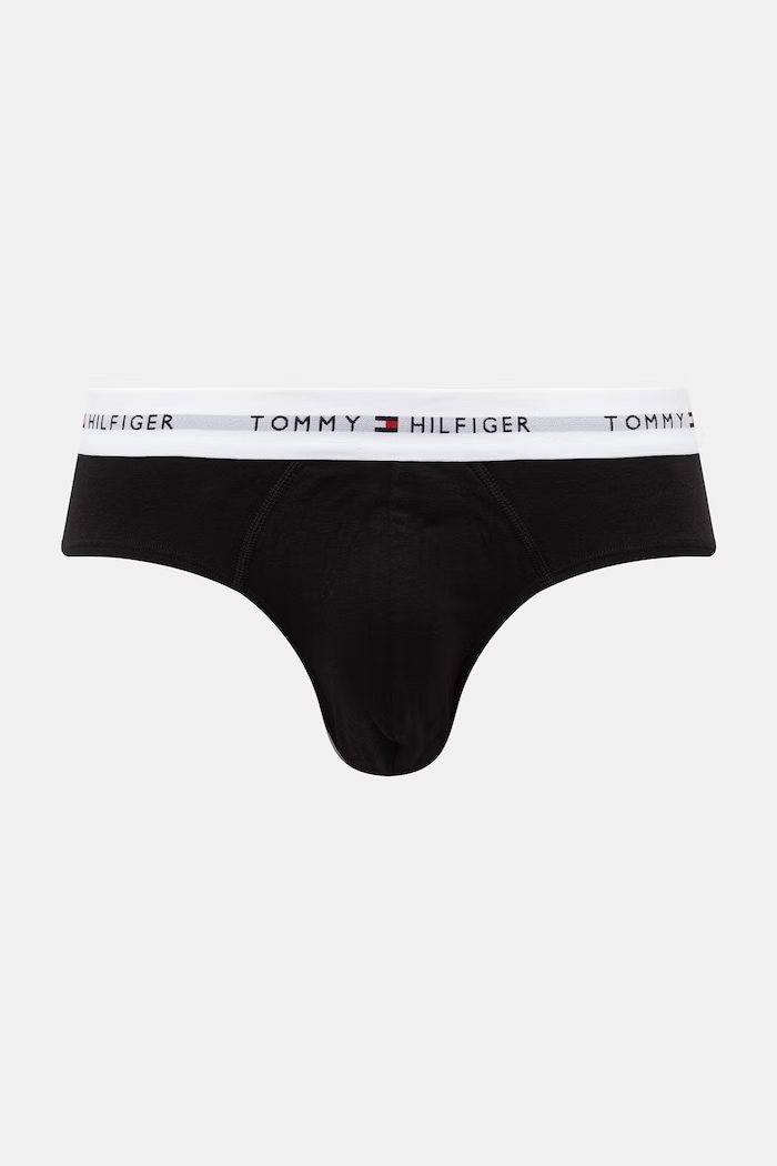 Tommy Hilfiger slipy pánske bavlnené s elastanom 3-pak UM0UM03875 modrá SS26
