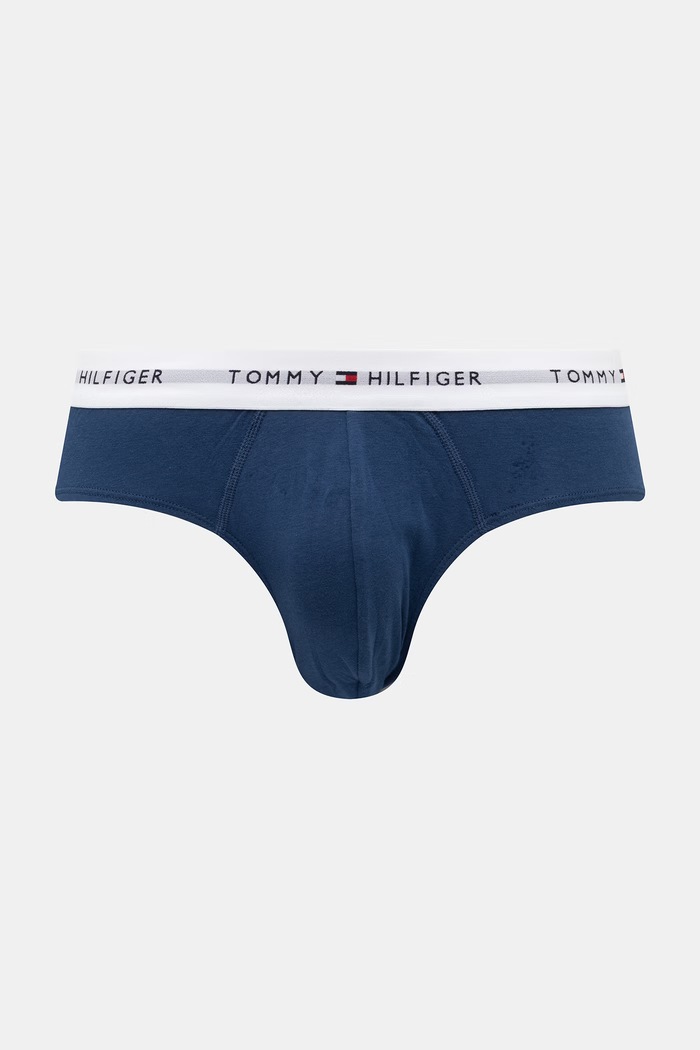 Oblečenie Tommy Hilfiger slipy pánske bavlnené s elastanom 3-pak UM0UM03875 modrá