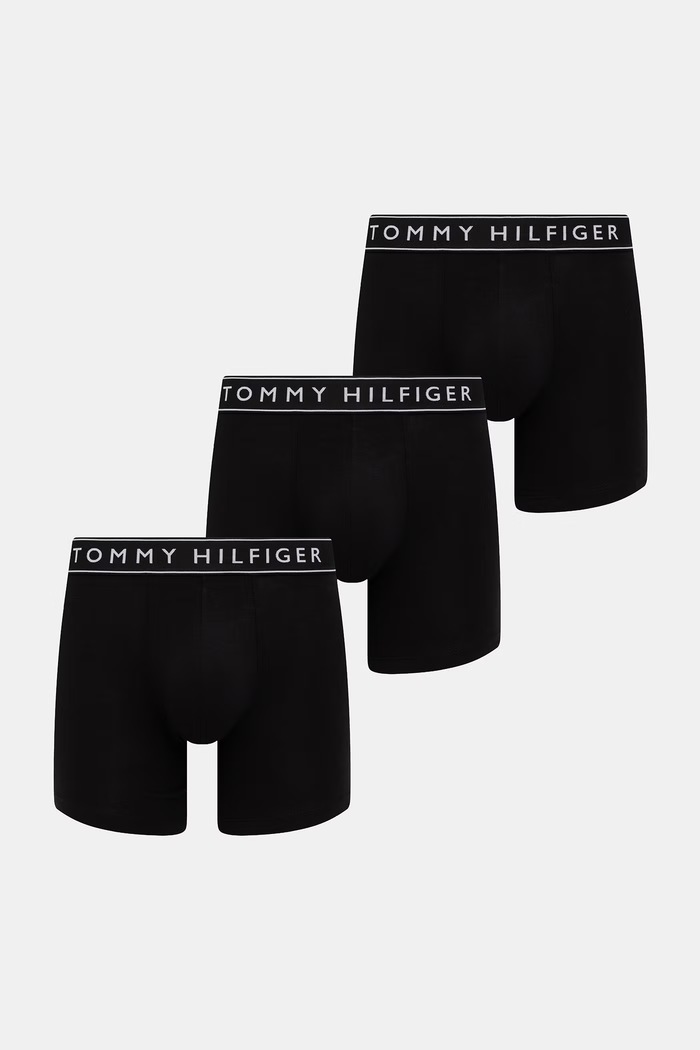 Tommy Hilfiger boxerky pánske 3-pak čierna UM0UM03880
