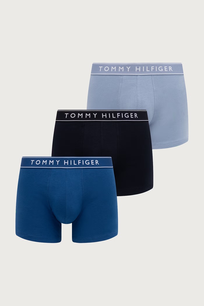 Tommy Hilfiger Bokserki dopasowane męskie 3-pack granatowy UM0UM03882