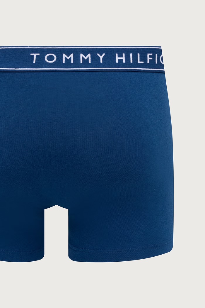 Bokserki dopasowane męskie 3-pack Tommy Hilfiger granatowy UM0UM03882