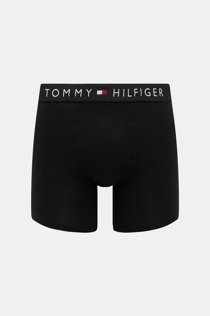 Tommy Hilfiger boxerky pánske bavlnené s elastanom 3-pak UM0UM03883 čierna SS26