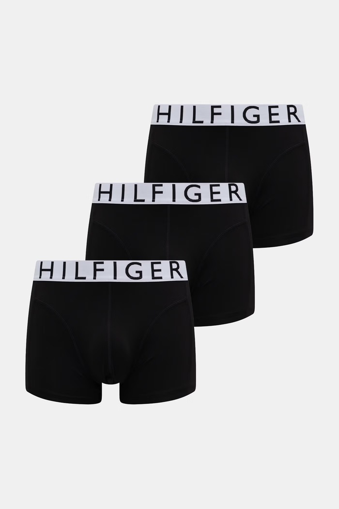 Tommy Hilfiger priliehavé boxerky pánske 3-pak čierna UM0UM03887