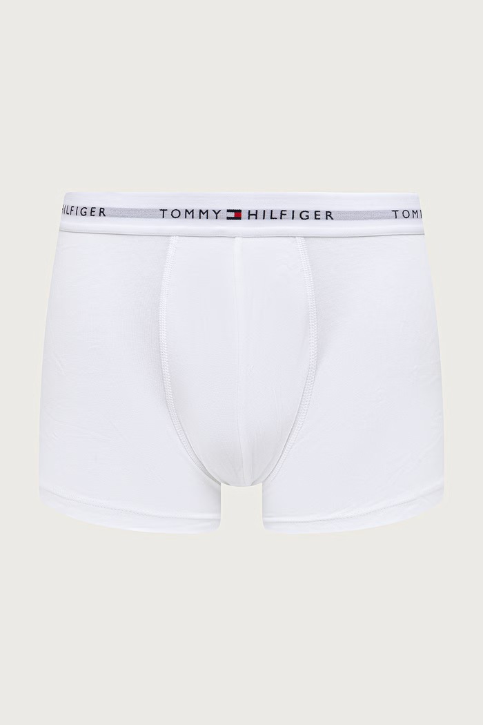 Tommy Hilfiger Boxeri pentru bărbați din bumbac cu elastan pachet de 3 UM0UM03889 alb SS26