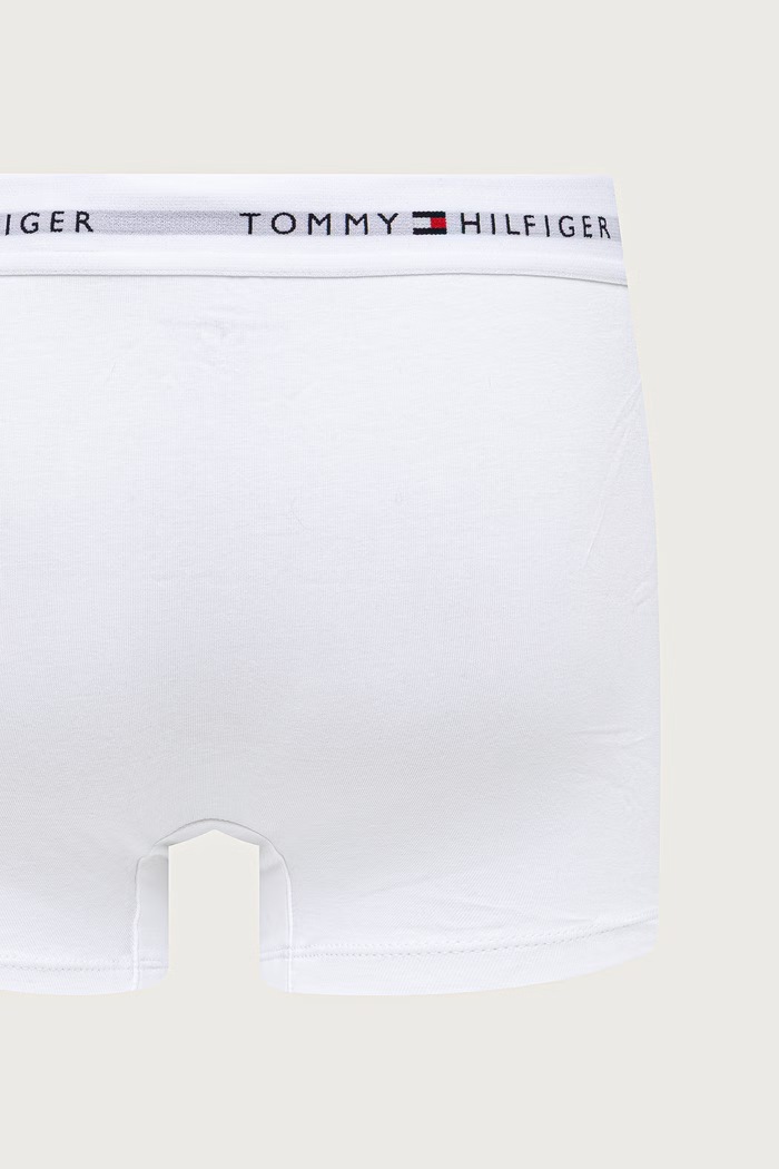 Îmbrăcăminte Tommy Hilfiger Boxeri pentru bărbați din bumbac cu elastan pachet de 3 UM0UM03889 alb