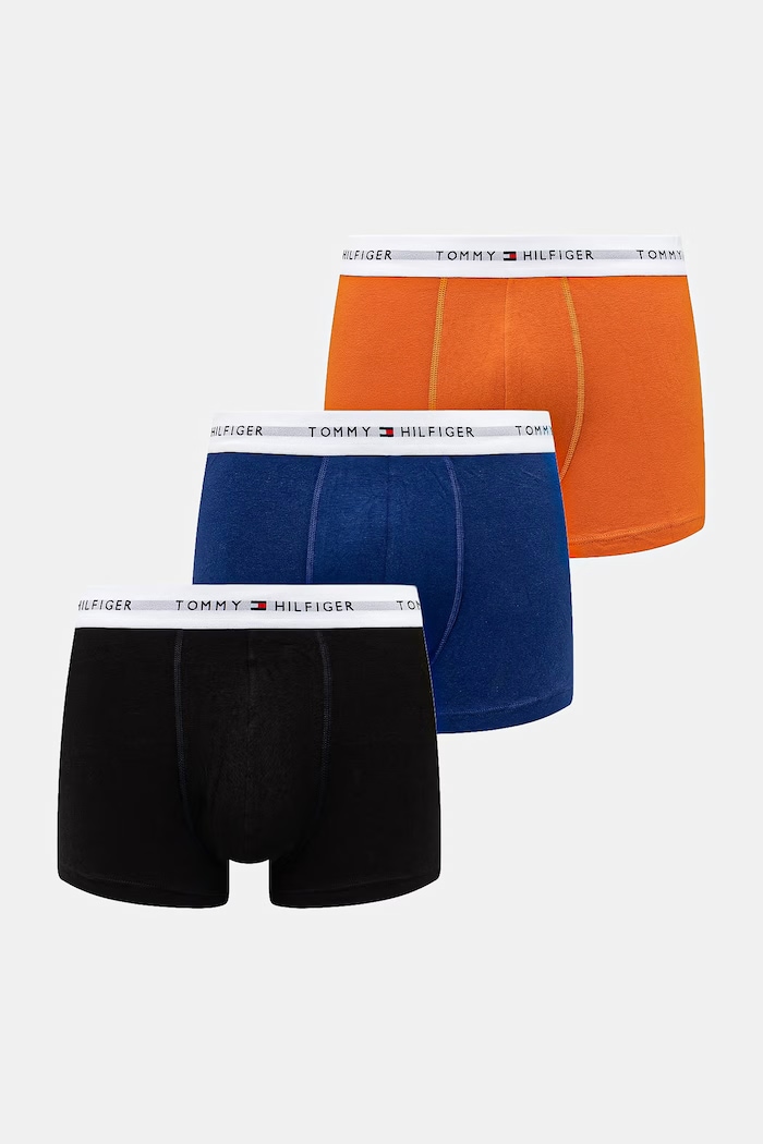 Tommy Hilfiger Boxeri bărbați din bumbac cu elastan pachet de 3 portocaliu UM0UM03889