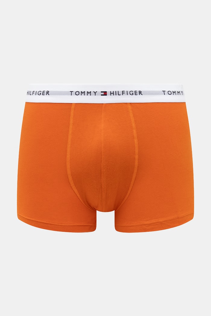 Tommy Hilfiger Boxeri bărbați din bumbac cu elastan pachet de 3 portocaliu UM0UM03889