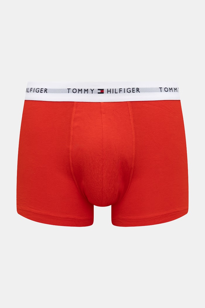 Tommy Hilfiger Boxeri bărbați bumbac cu elastan pachet de 3 UM0UM03889 rosu SS26