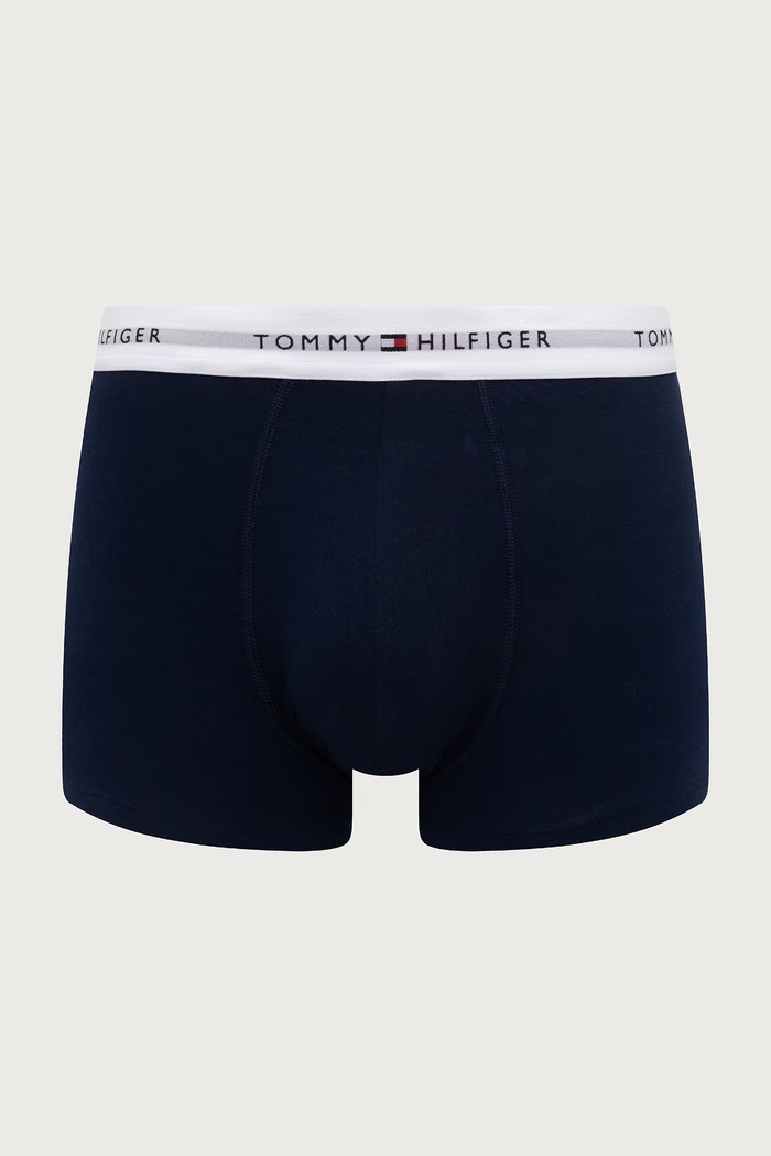 Tommy Hilfiger bokserice za muškarce od pamuka s elastanom 3-pack mornarsko plava UM0UM03889