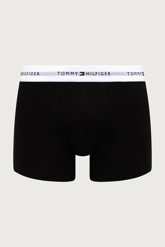 Odzież Tommy Hilfiger Bokserki męskie bawełniane z elastanem 3-pack UM0UM03889 czarny