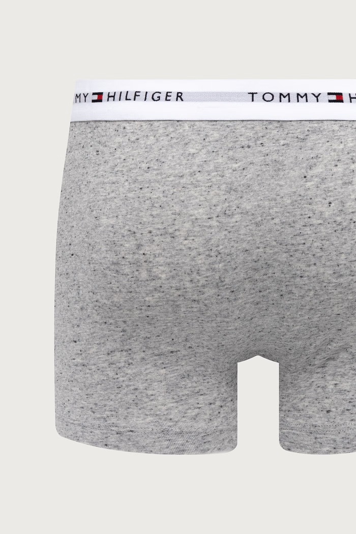 Bokserki męskie bawełniane z elastanem 3-pack Tommy Hilfiger czarny UM0UM03889