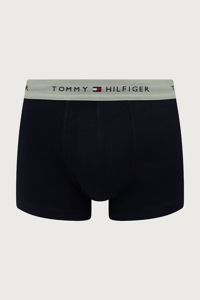 Tommy Hilfiger bokserice za muškarce od pamuka s elastanom 3-pack mornarsko plava UM0UM03890