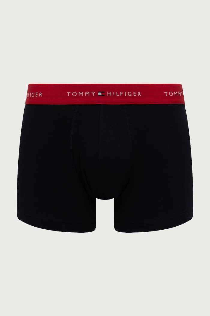 Boxer da uomo in cotone con elastan pacco da 3 Tommy Hilfiger UM0UM03890 blu navy