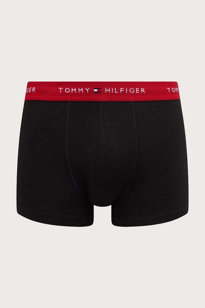 Odzież Tommy Hilfiger Bokserki męskie bawełniane z elastanem 3-pack UM0UM03890 czarny