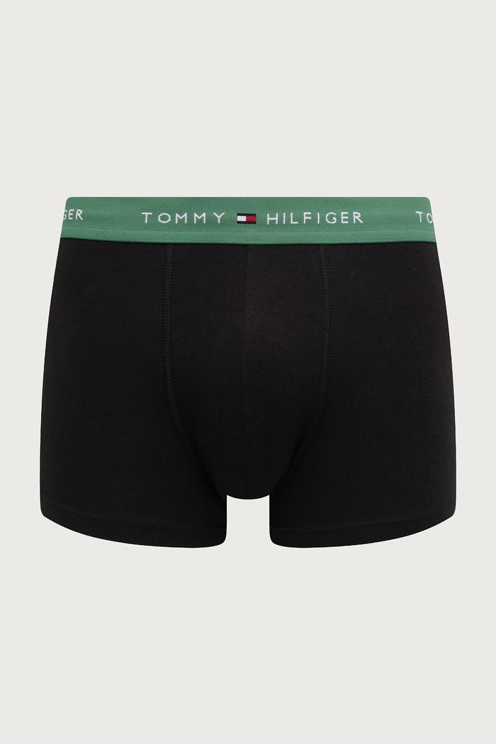 Bokserki męskie bawełniane z elastanem 3-pack Tommy Hilfiger UM0UM03890 czarny