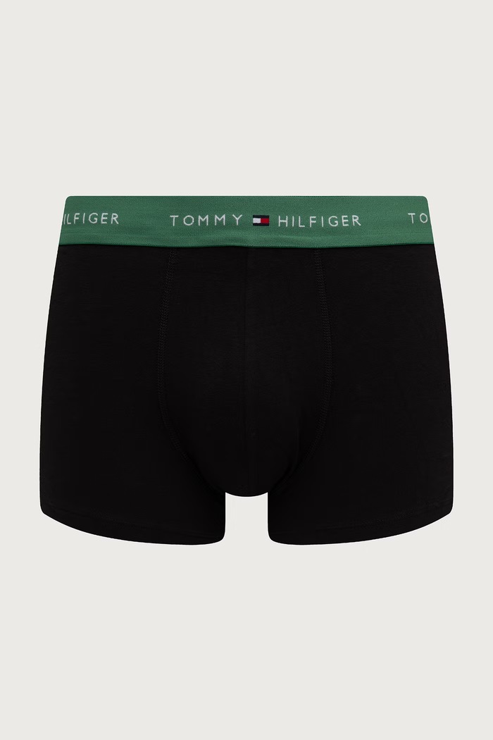 Tommy Hilfiger boxeri pentru bărbați din bumbac cu elastan pachet de 3 negru UM0UM03890