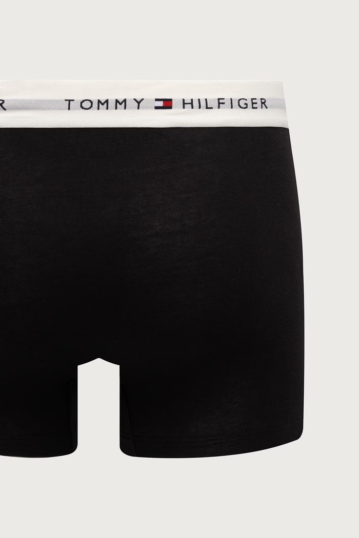 Odzież Tommy Hilfiger Bokserki męskie bawełniane z elastanem 3-pack UM0UM03890 czarny