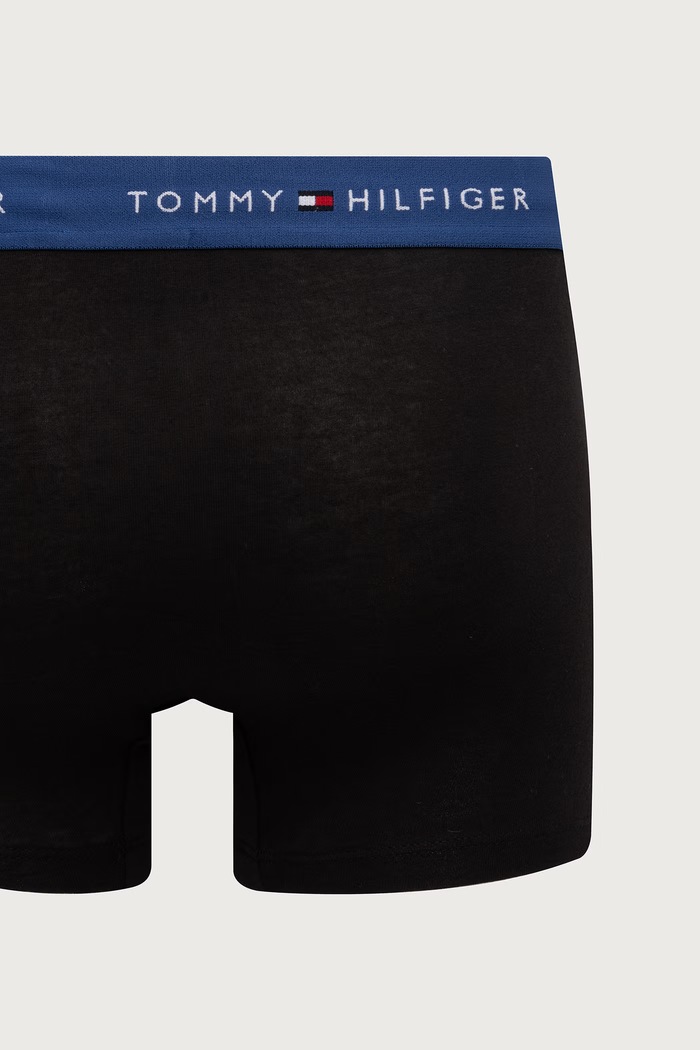 Bokserki męskie bawełniane z elastanem 3-pack Tommy Hilfiger UM0UM03890 czarny