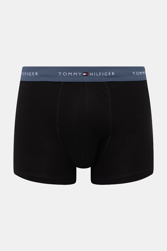 Tommy Hilfiger boxerky pánske bavlnené s elastanom 3-pak UM0UM03890 čierna SS26