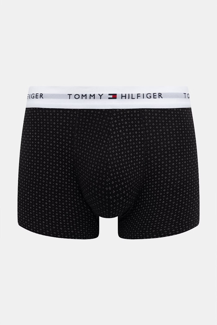 Oblečenie Tommy Hilfiger priliehavé boxerky pánske bavlnené s elastanom 3-pak UM0UM03891 čierna