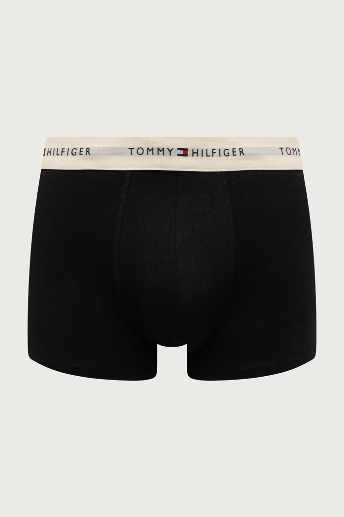 Tommy Hilfiger Bokserki dopasowane męskie bawełniane z elastanem 5-pack UM0UM03893 czarny SS26
