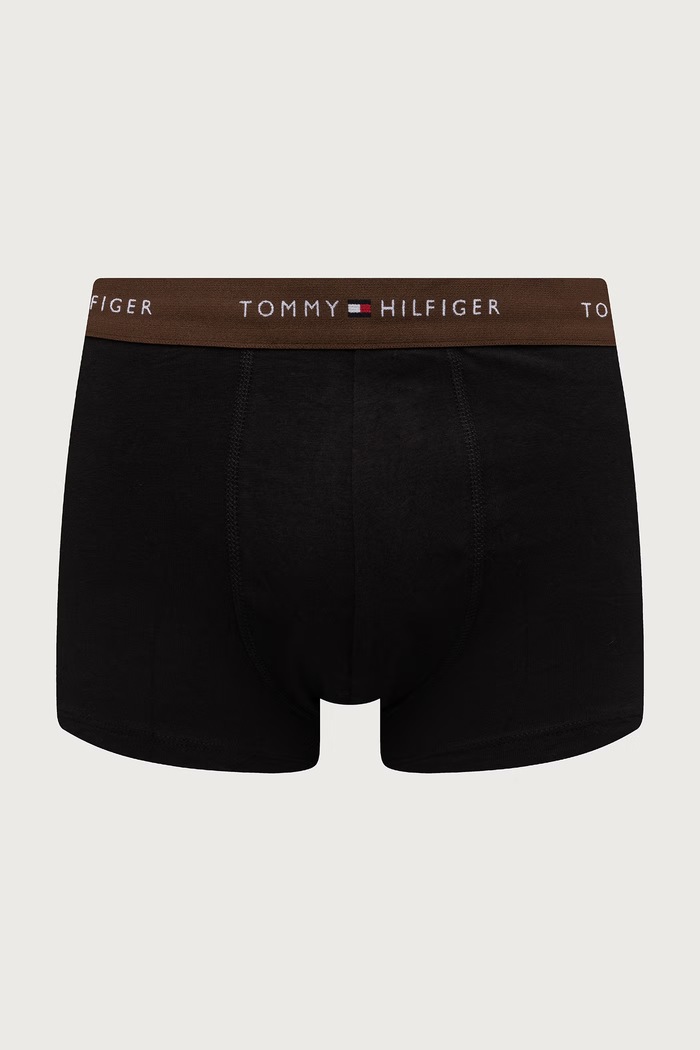 Odzież Tommy Hilfiger Bokserki dopasowane męskie bawełniane z elastanem 5-pack UM0UM03893 czarny