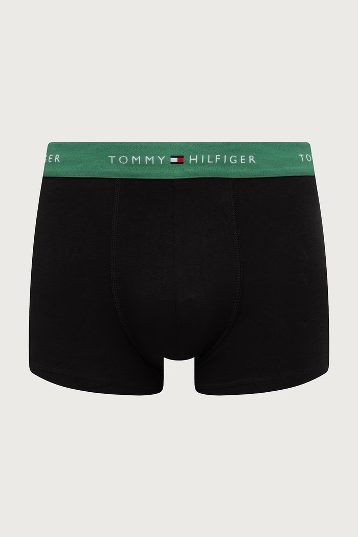 Odzież Tommy Hilfiger bokserki dopasowane męskie bawełniane z elastanem 5-pack UM0UM03893 czarny