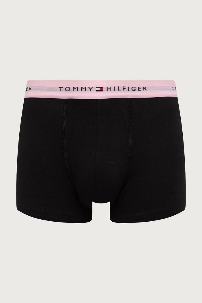 Tommy Hilfiger bokserki dopasowane męskie bawełniane z elastanem 5-pack UM0UM03893 czarny