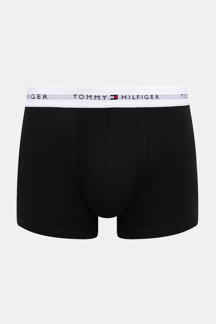 Tommy Hilfiger Priliehavé boxerky pánske bavlnené s elastanom 7-pack UM0UM03895 čierna SS26