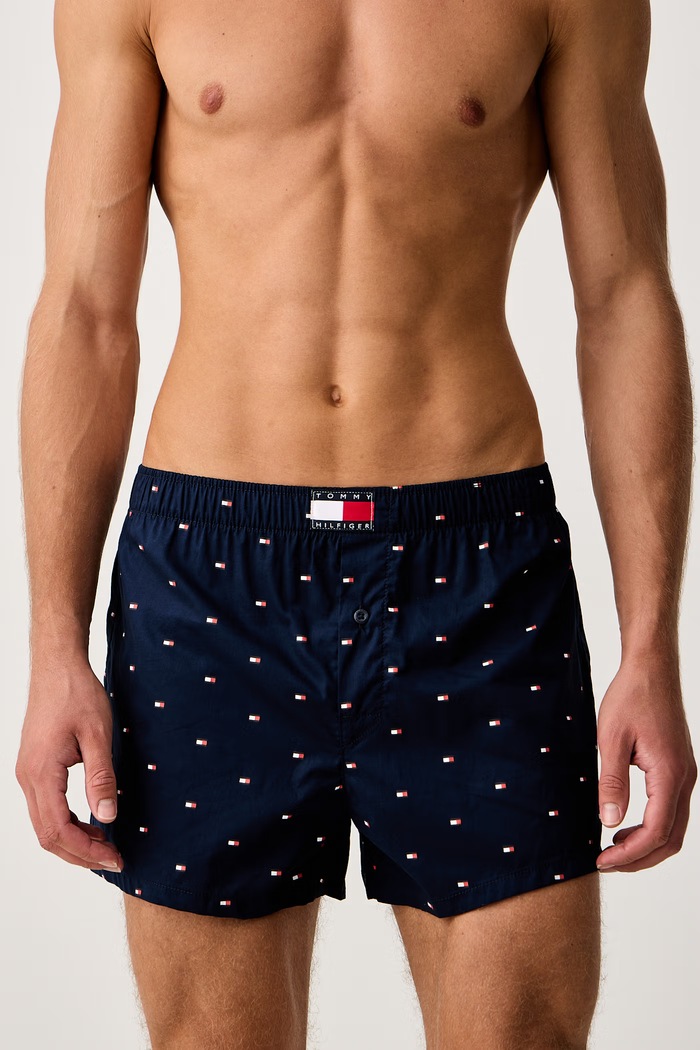 Tommy Hilfiger Bokserki męskie bawełniane 3-pack UM0UM03898 granatowy SS26