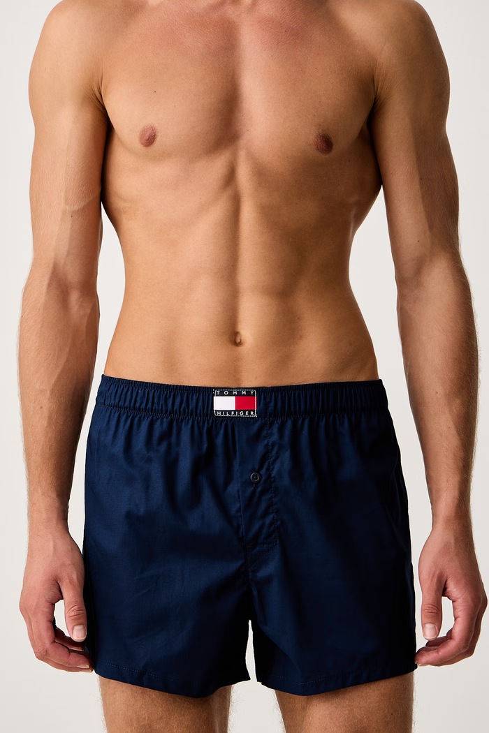 Odzież Tommy Hilfiger Bokserki męskie bawełniane 3-pack UM0UM03898 granatowy