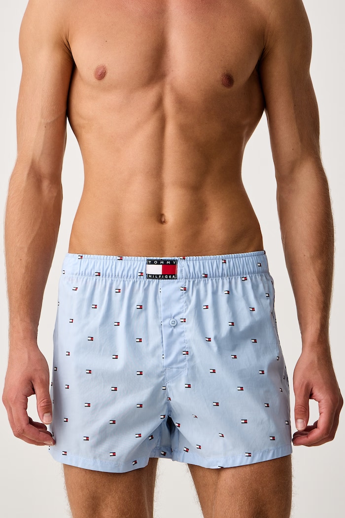 Bokserki męskie bawełniane 3-pack Tommy Hilfiger UM0UM03898 granatowy