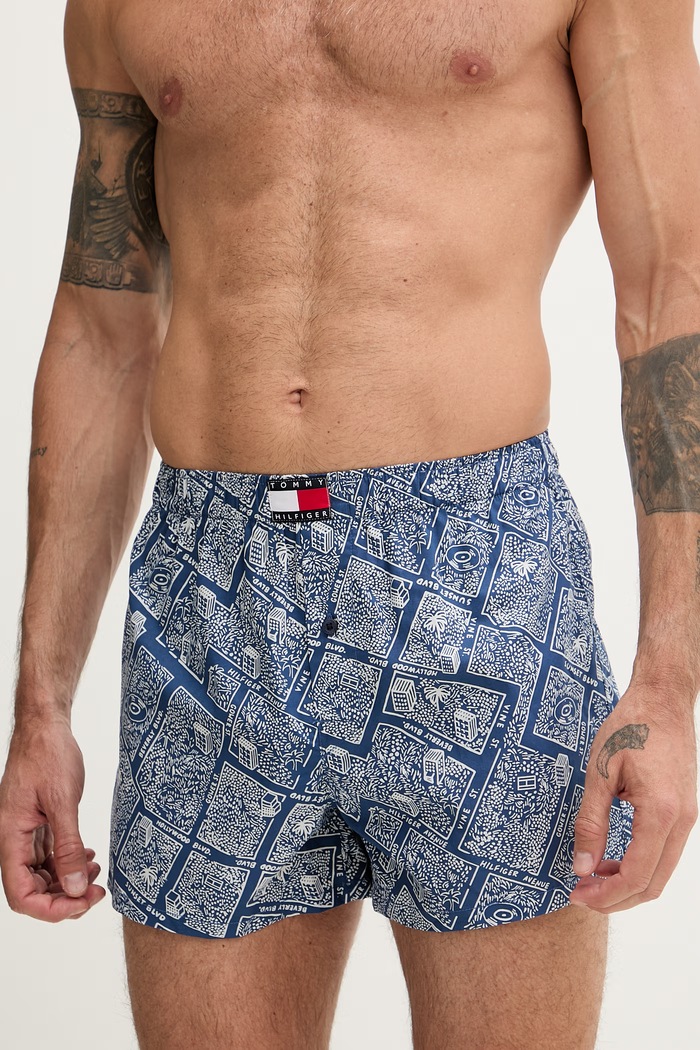 Tommy Hilfiger boxeri pentru bărbați, din bumbac pachet de 3 UM0UM03898 bleumarin SS26