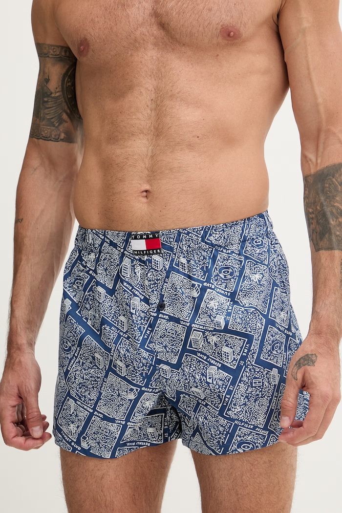 Tommy Hilfiger boxeri pentru bărbați, din bumbac pachet de 3 UM0UM03898 bleumarin SS26