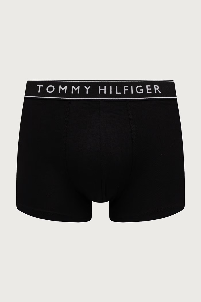 Bokserki dopasowane męskie z bawełną 5-pack Tommy Hilfiger UM0UM03899 czarny