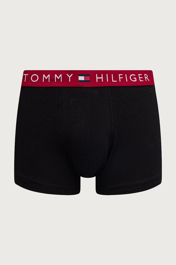 Tommy Hilfiger Bokserki dopasowane męskie bawełniane z elastanem 3-pack UM0UM03908 czarny SS26