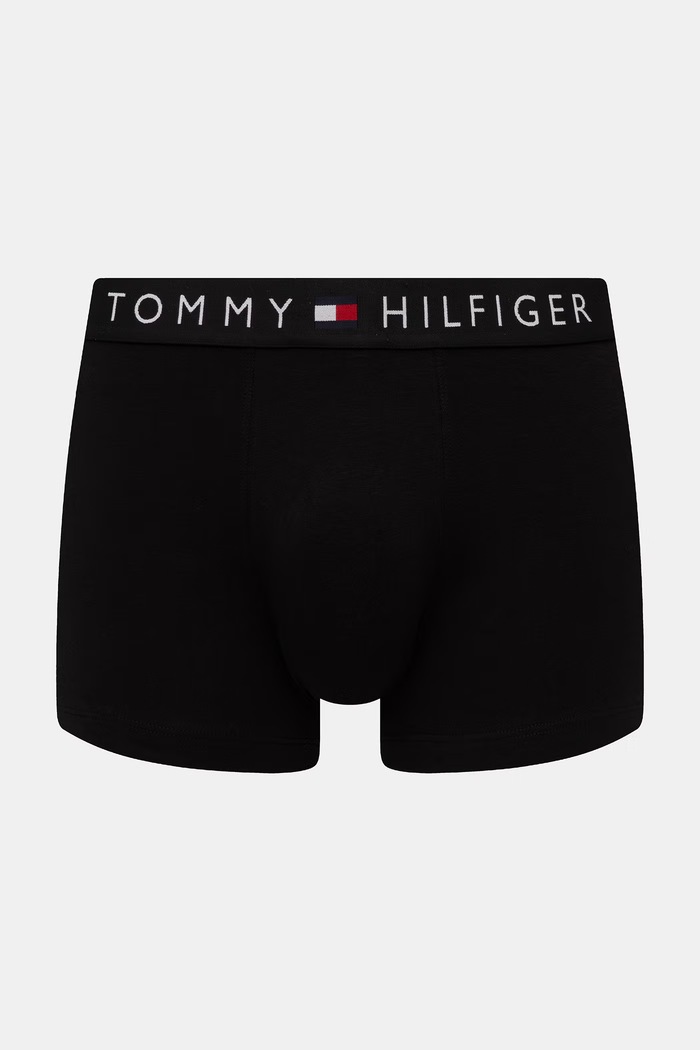 Oblečenie Tommy Hilfiger priliehavé boxerky pánske bavlnené s elastanom 3-pak UM0UM03908 čierna