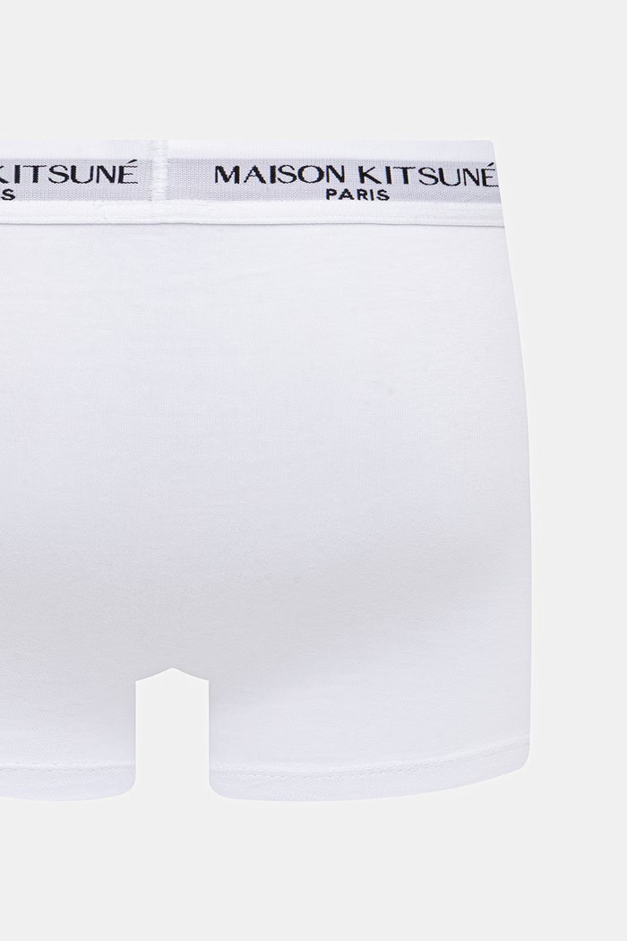 Maison Kitsuné bokserki 3-pack QM03600KA0041 czarny
