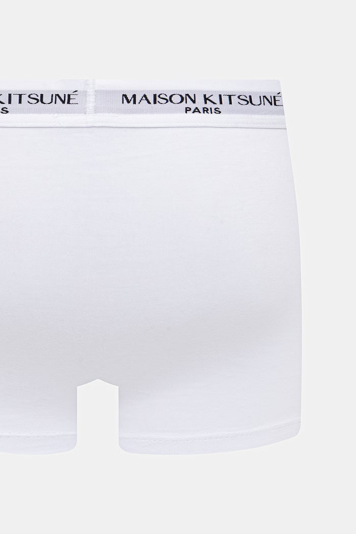Maison Kitsuné bokserki 3-pack QM03600KA0041 czarny