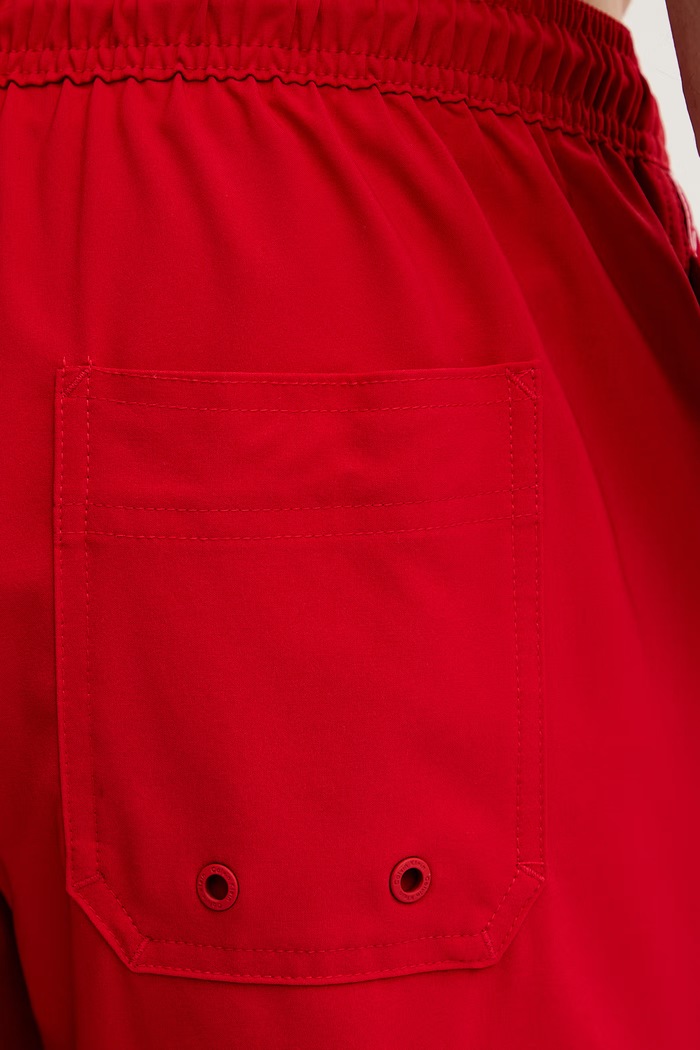 Calvin Klein plavecké šortky pánske červená LV00N61002