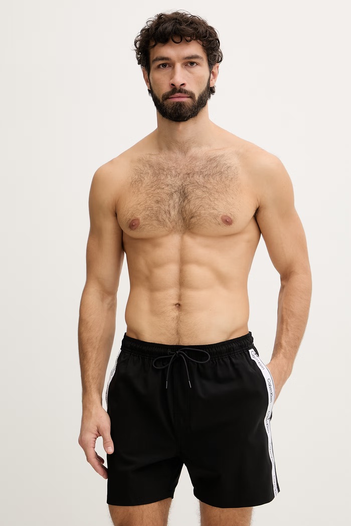 Calvin Klein plavecké šortky pánske čierna LV00N61002