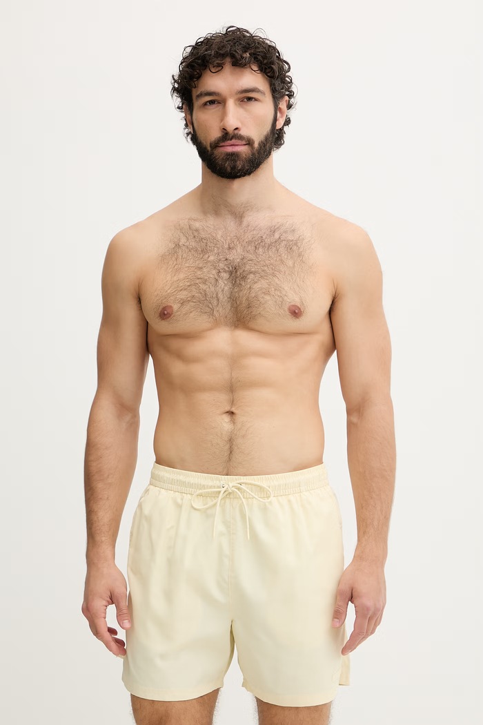 Calvin Klein pantaloni scurți de baie bărbați galben LV00N61027