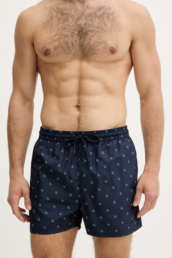 Calvin Klein plavecké šortky pánske LV00N61028 tmavomodrá SS26