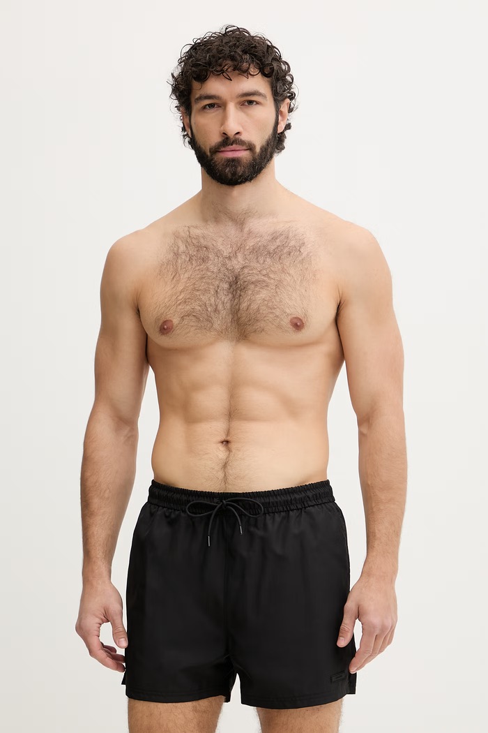 Calvin Klein plavecké šortky pánske čierna LV00N61028