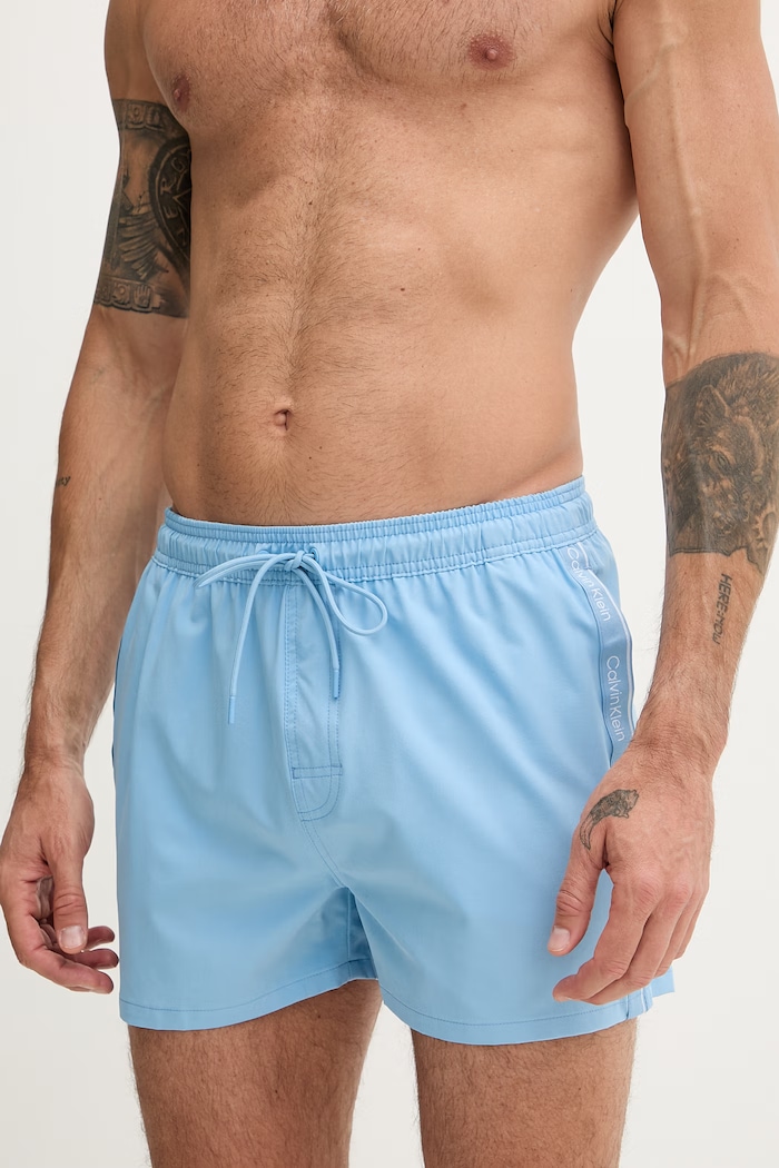 Calvin Klein pantaloni scurți de baie bărbați LV00N61039 albastru SS26
